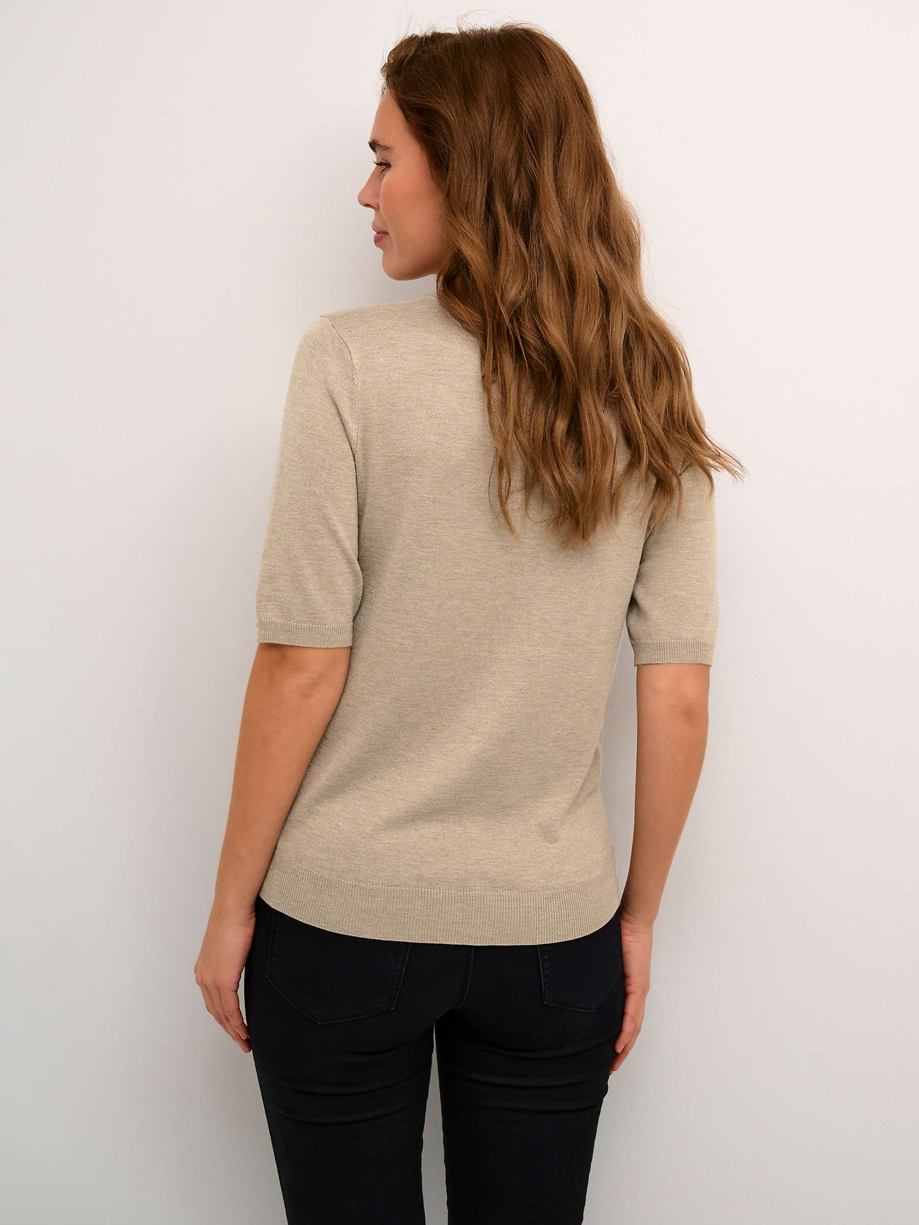 Buy KAFFE Lizza Short Sleeve Round Neck Pullover Online at johnlewis.com