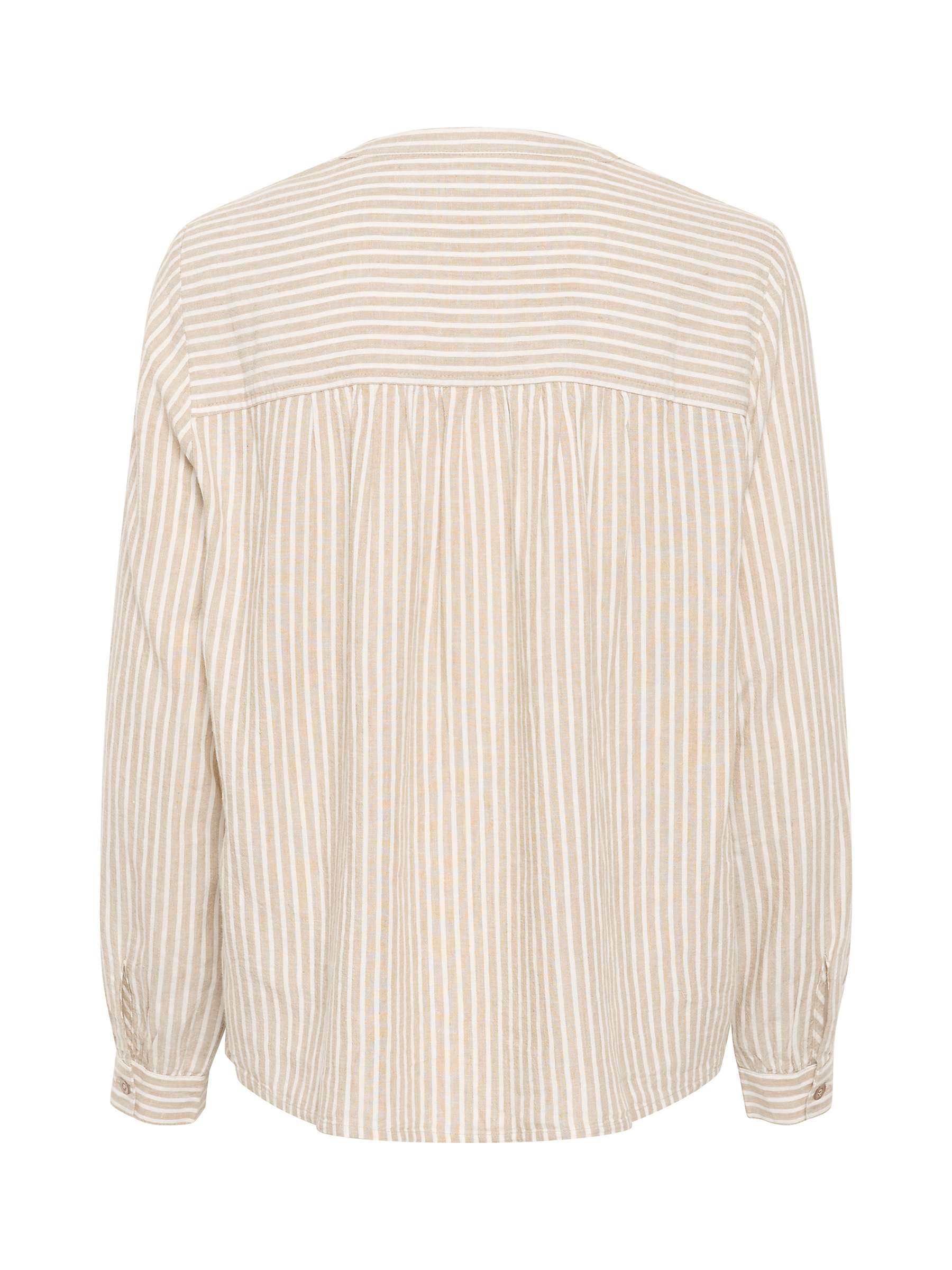 Buy KAFFE Milia Linen Blend Stripe Blouse Online at johnlewis.com