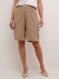 KAFFE Milia Linen Blend Shorts, Chinchilla