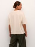 KAFFE Meridith Graphic Oversized T-Shirt, Turtledove