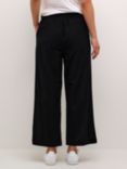 KAFFE Vigga Cotton Linen Blend Wide Leg Trousers