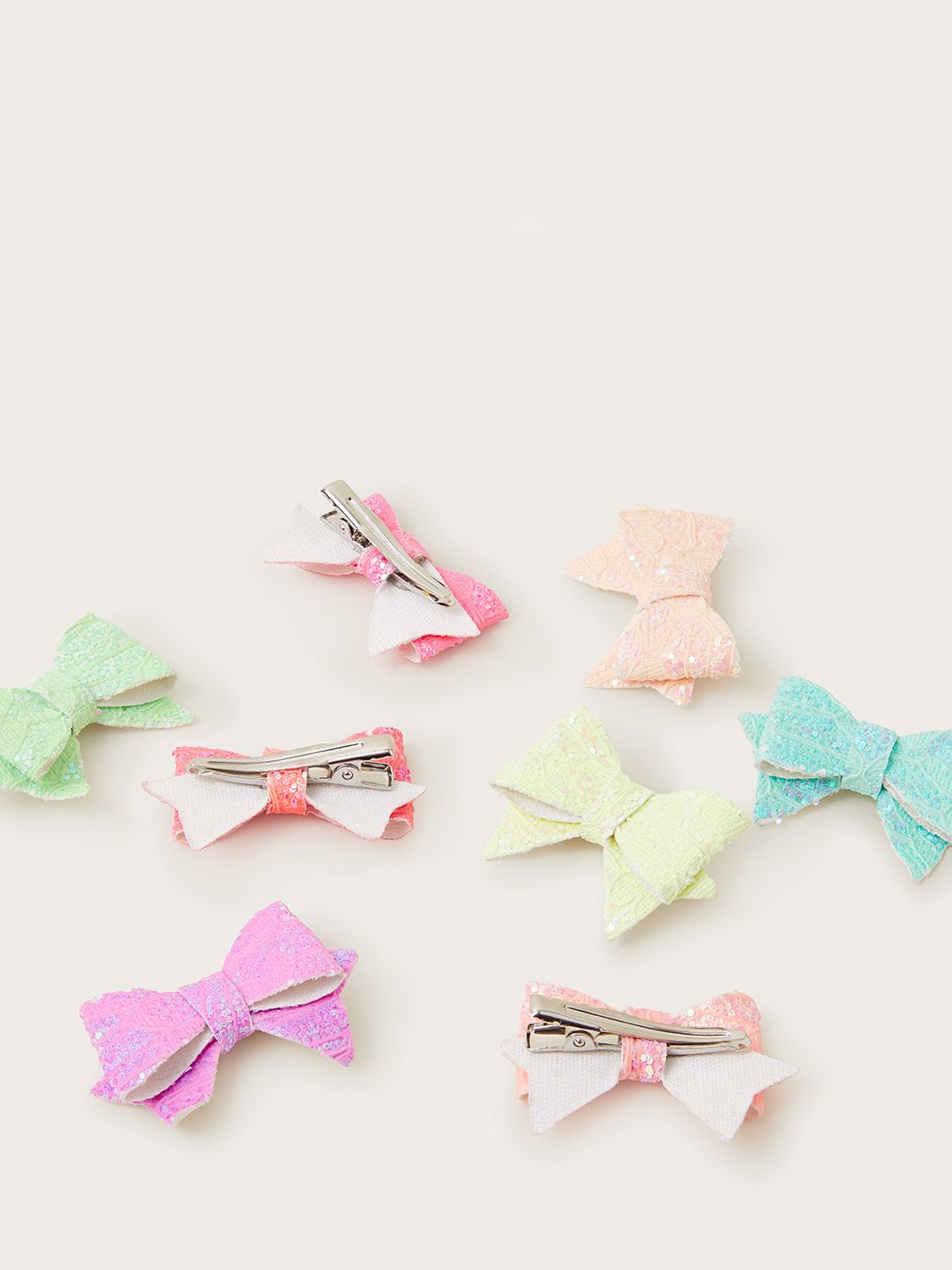 Monsoon Kids' Rain Bow Bright Hair Clips, Pack of 8, Multi, One Size