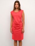 KAFFE India Cocktail Sleeveless Fitted Dress, Cayenne