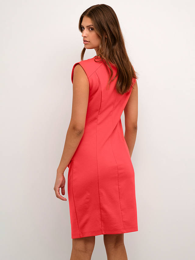 KAFFE India Cocktail Sleeveless Fitted Dress, Cayenne