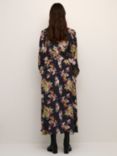 KAFFE Pollie Shirt Maxi Dress, Stencil Flower Print