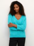 KAFFE Alioma Wool Blend Jumper, Bluebird Melange