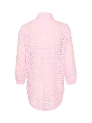 KAFFE Loren Lace Shirt, Pink Mist