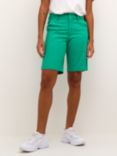 KAFFE Lea High Waist City Shorts, Gumdrop Green