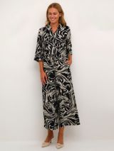 HotSquash Pinstripe Floral Jersey Wide Leg Jumpsuit, Black/Multi at John  Lewis & Partners