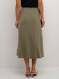 KAFFE Mally Jersey Midi Skirt, Vetiver