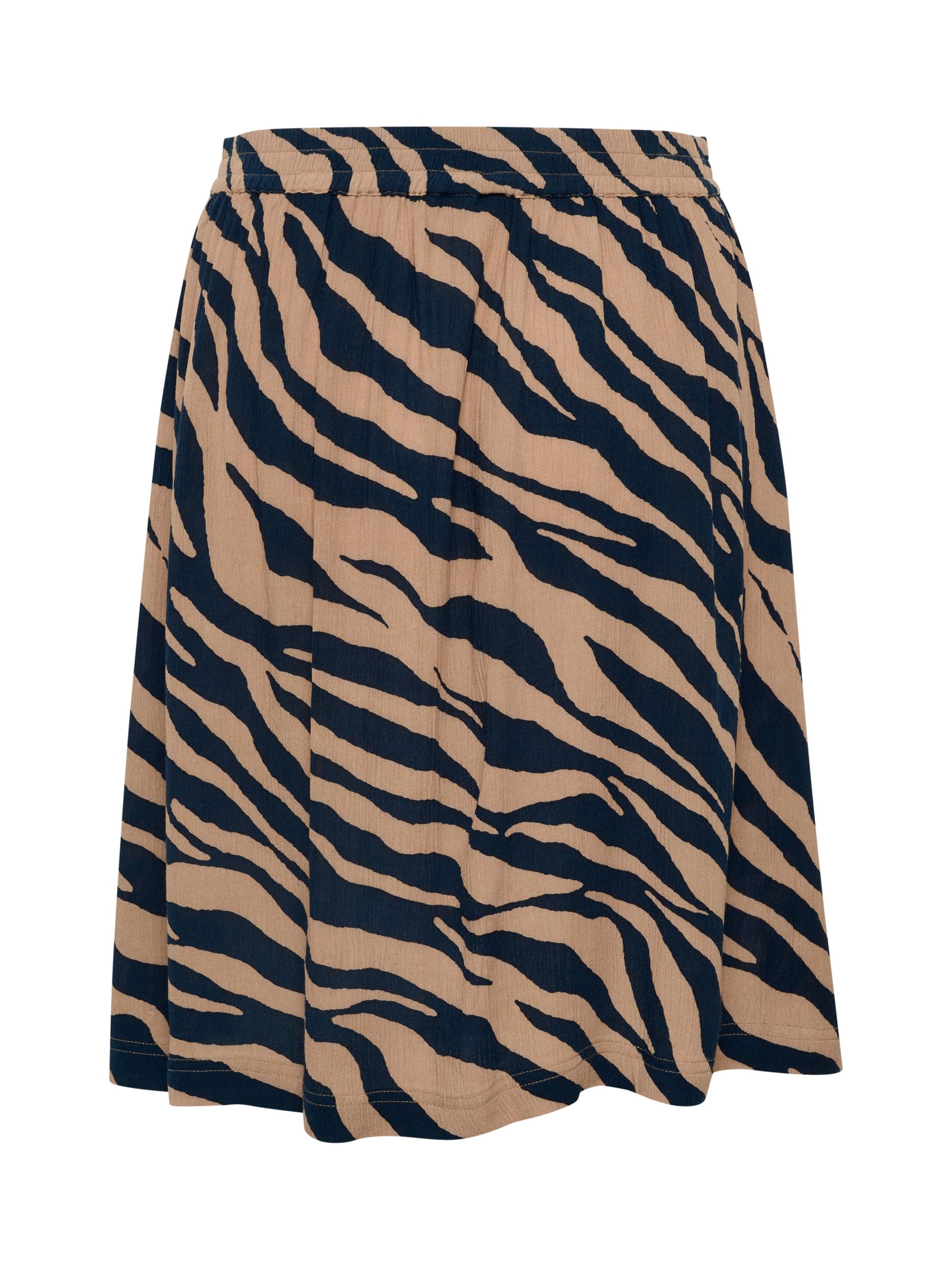 KAFFE Marita Amber Animal Print Skirt, Multi, 8