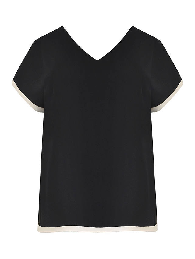 Live Unlimited Curve Layered Sleeve T-Shirt, Black/Stone