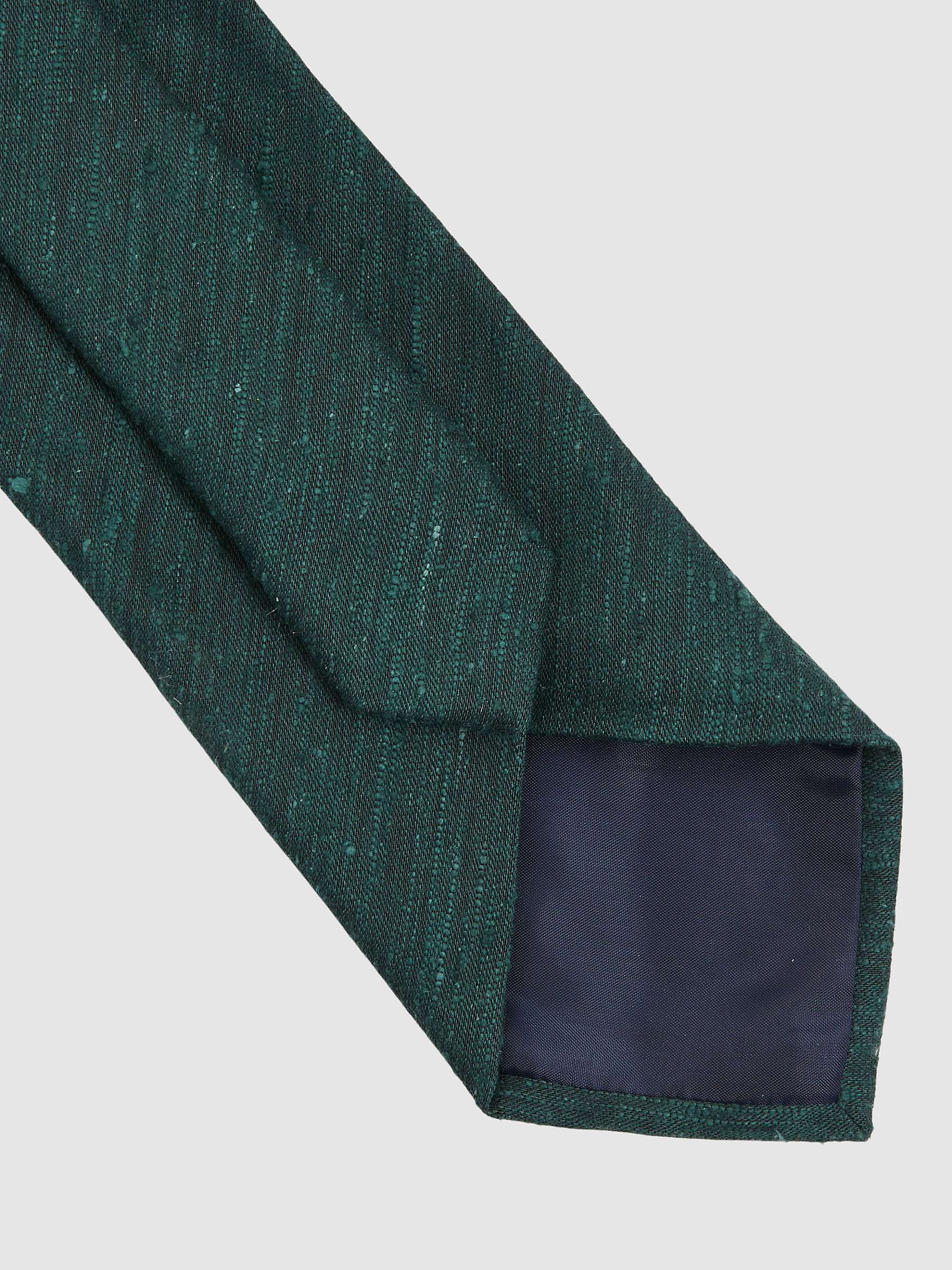 Buy Reiss Giotto Textured Silk Tie, Hunting Green Online at johnlewis.com