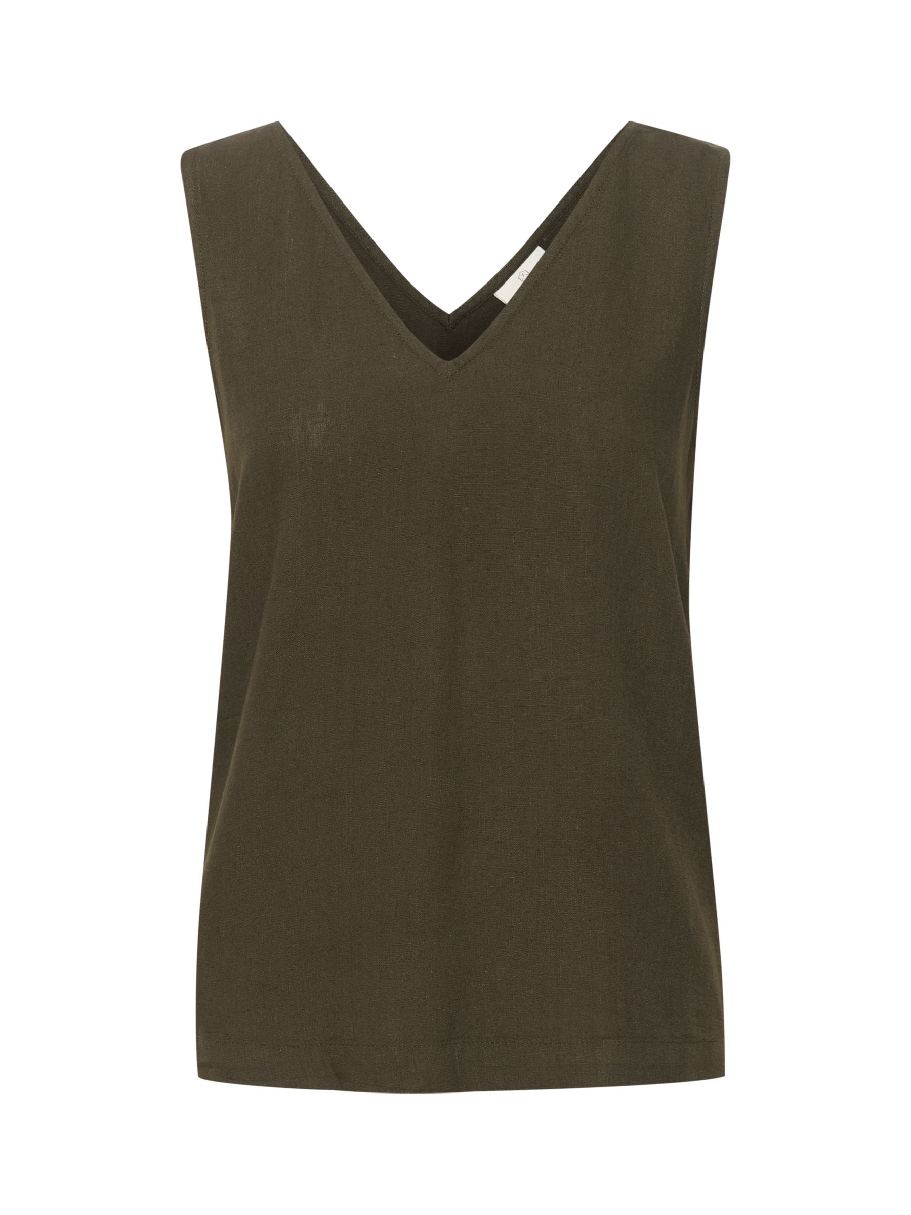 Buy KAFFE Milia Linen Blend Top Online at johnlewis.com