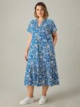 Live Unlimited Curve Paisley Dress, Blue