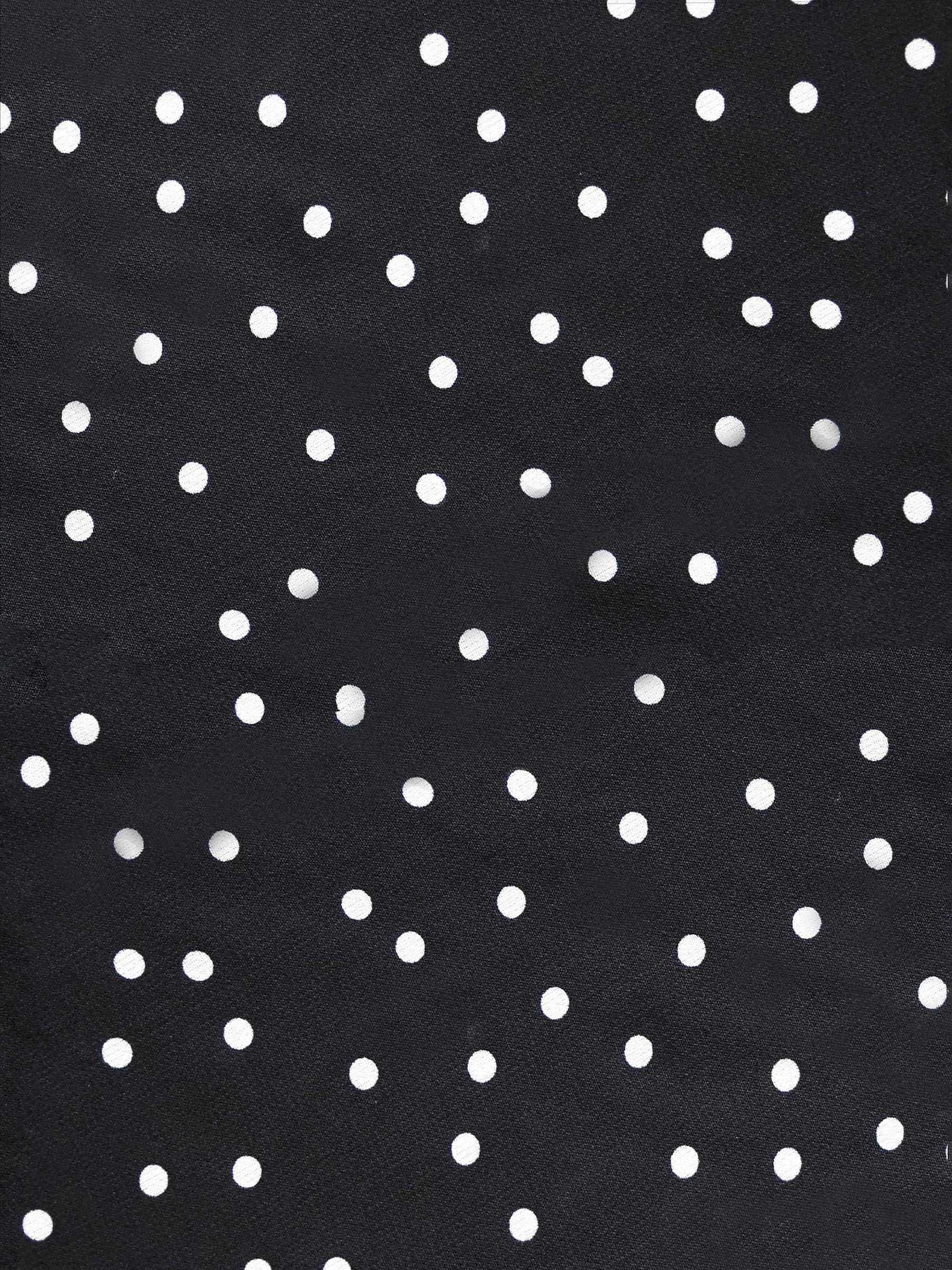 Buy Live Unlimited Curve Polka Dot Bias Cut Midi Dress, Black Online at johnlewis.com