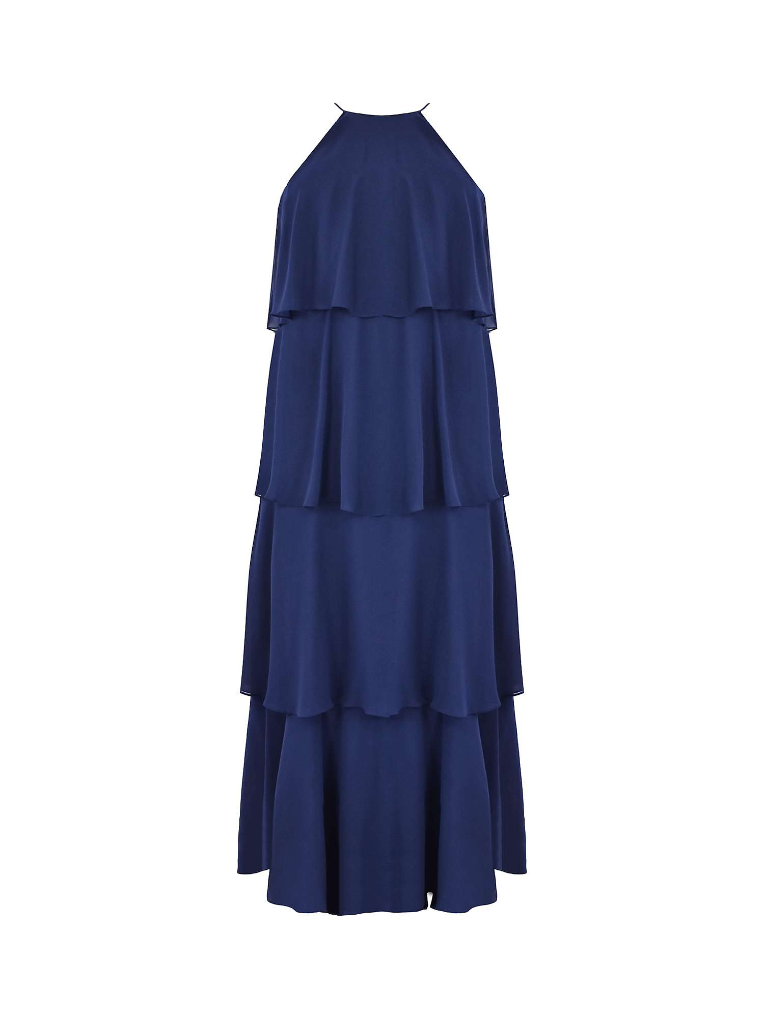 Buy Live Unlimited Curve Ruffle Tiered Maxi Dress, Blue Online at johnlewis.com