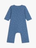 Petit Bateau Baby Paw Print Footless Bodyjama, Beach/Marshmallow