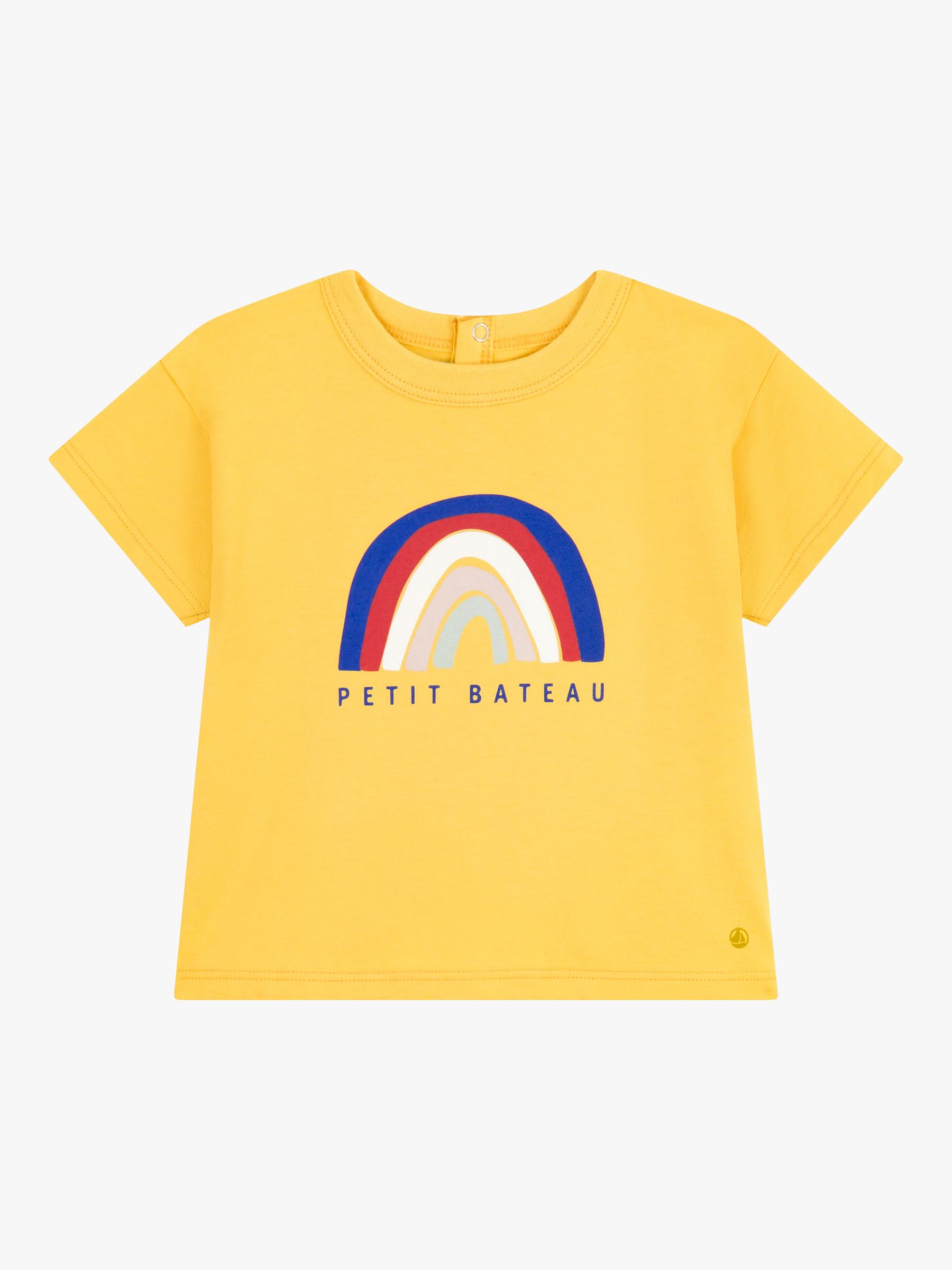 Petit Bateau Baby Rainbow Lightweight Jersey T-Shirt, Nectar, 6 months