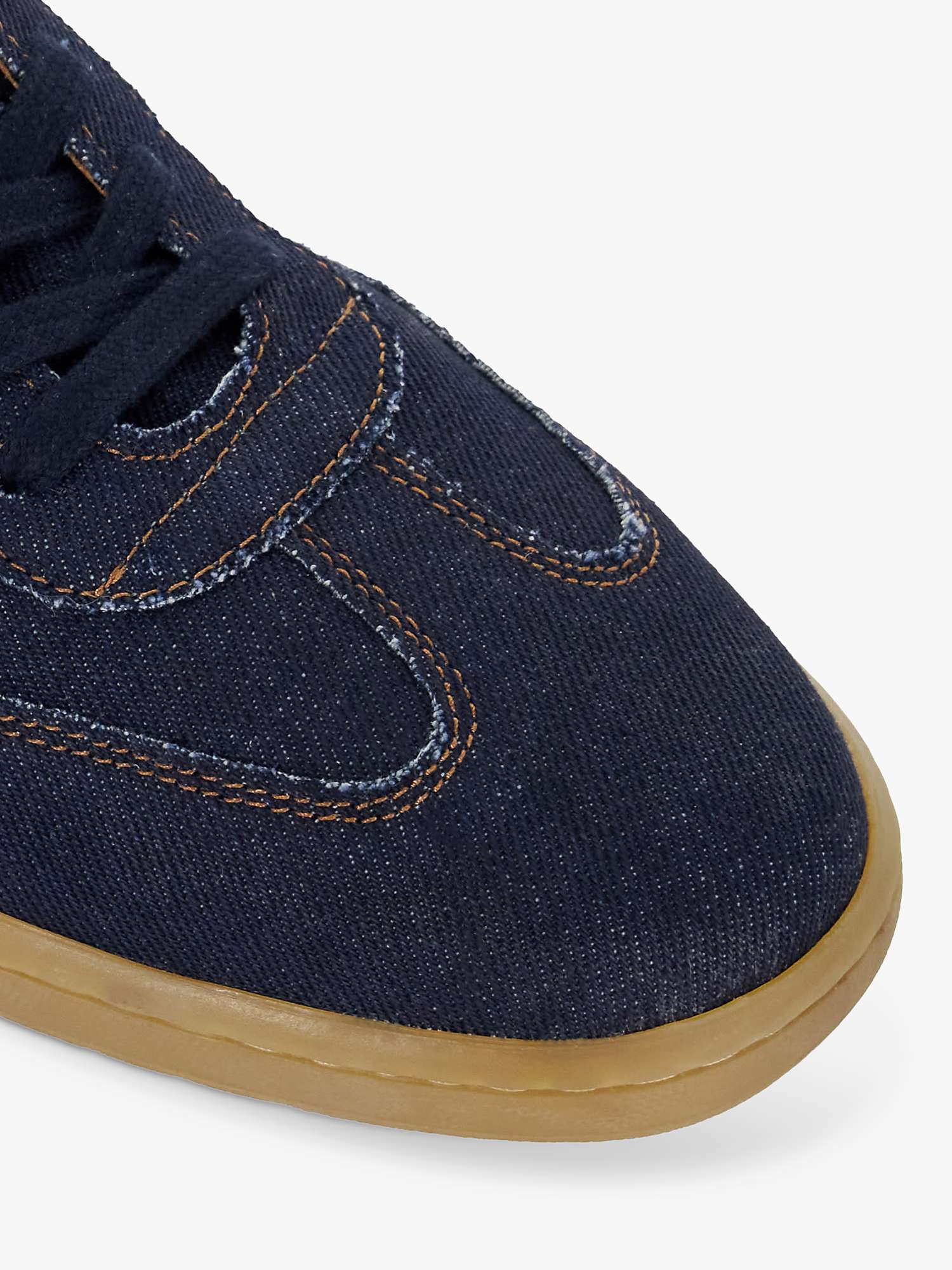 Buy Dune Torress Suede Low Profile Retro Trainers, Blue Online at johnlewis.com