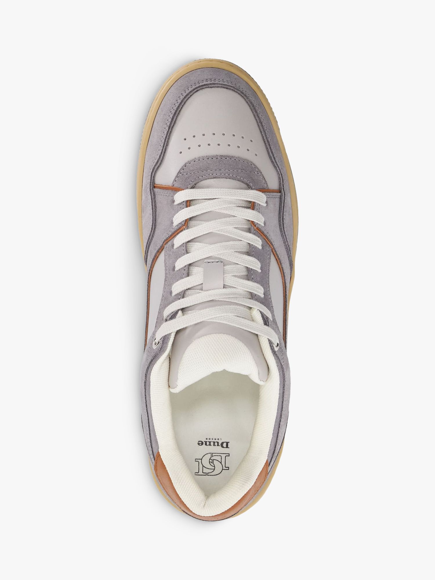 Buy Dune Tainted Leather and Suede Trainers Online at johnlewis.com
