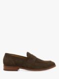 Dune Wide Fit Sulli Suede Penny Loafers, Brown