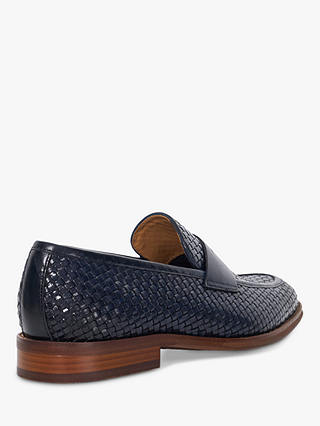 Dune Saharas Leather Penny Loafers, Navy