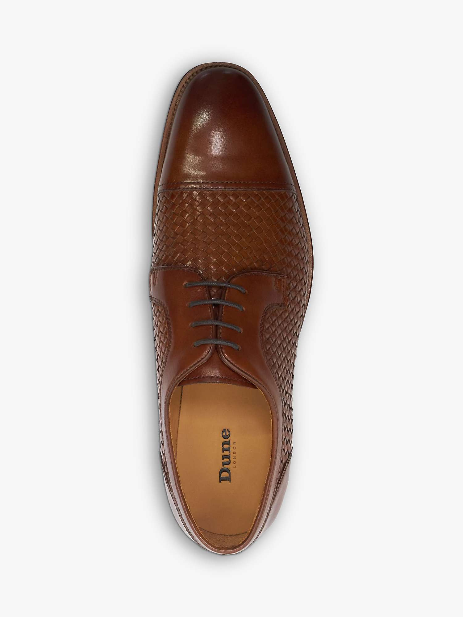 Buy Dune Stimuli Leather Woven Toecap Oxford Shoes Online at johnlewis.com