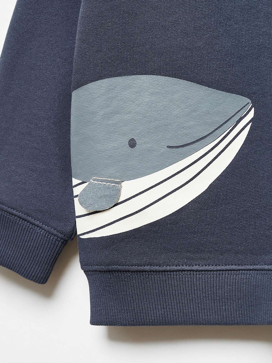 Buy Mango Baby Ballena Whale Graphic Sweatshirt, Navy Online at johnlewis.com
