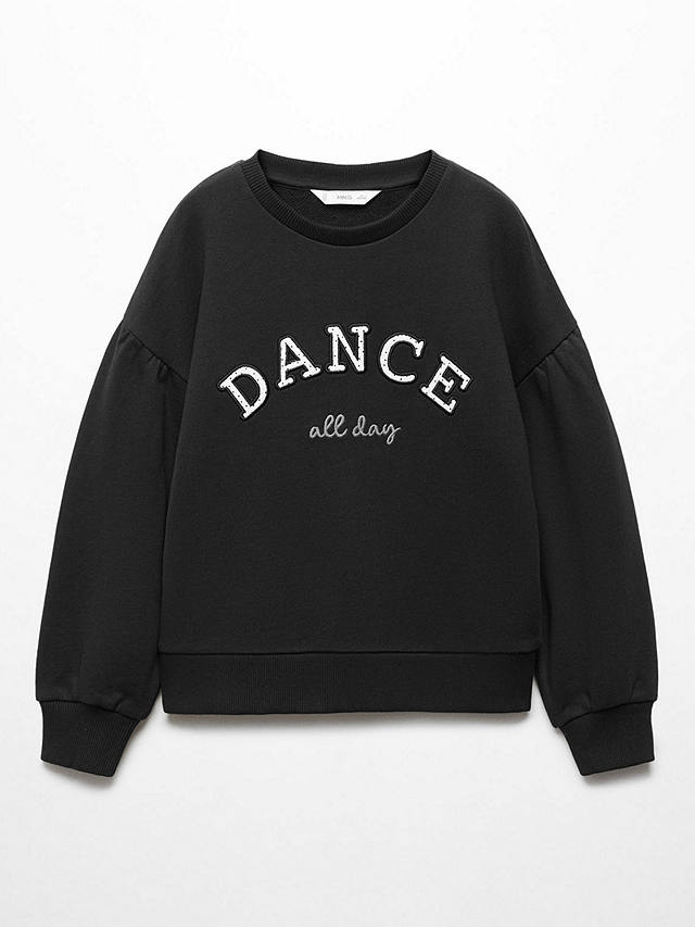 Mango Kids' Dance All Day Sweatshirt, Black