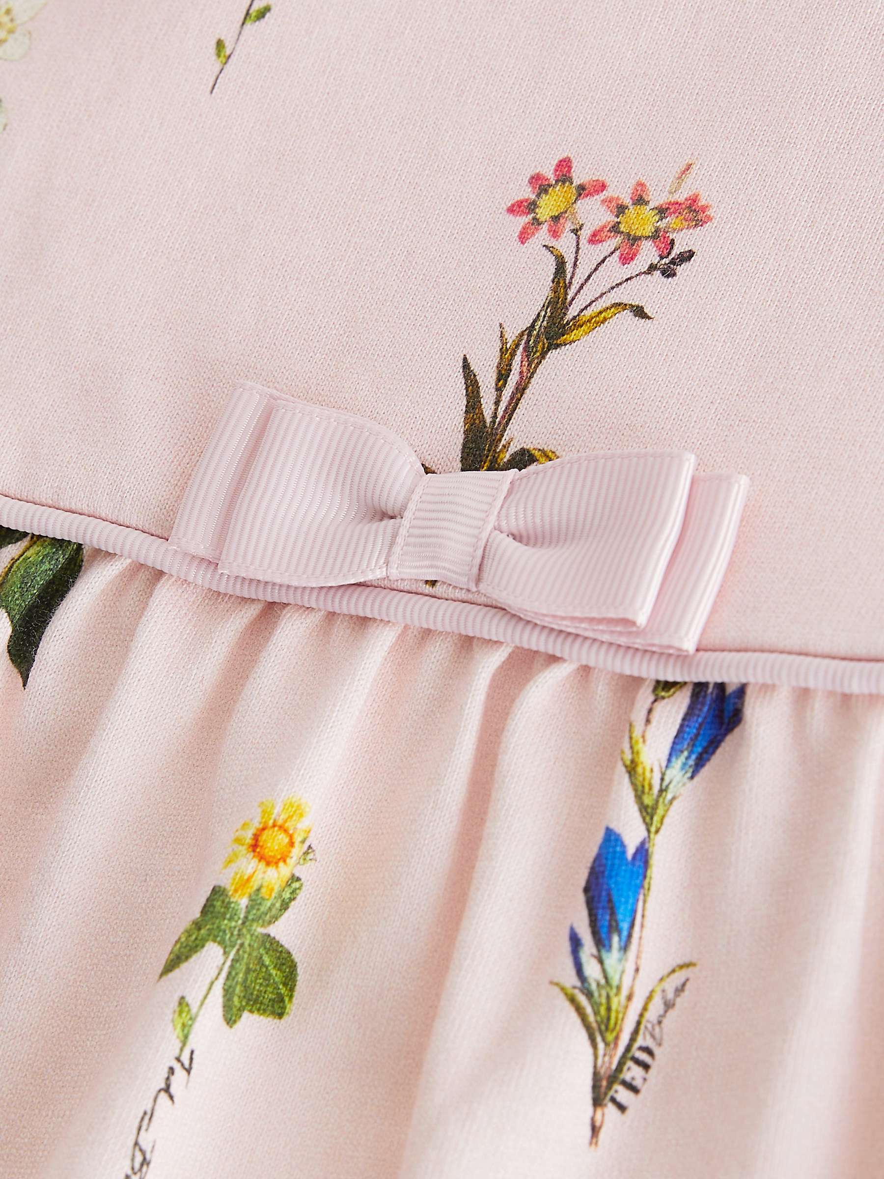 Buy Ted Baker Baby Floral Print Frill Romper & T-Shirt Set, Pink/White Online at johnlewis.com