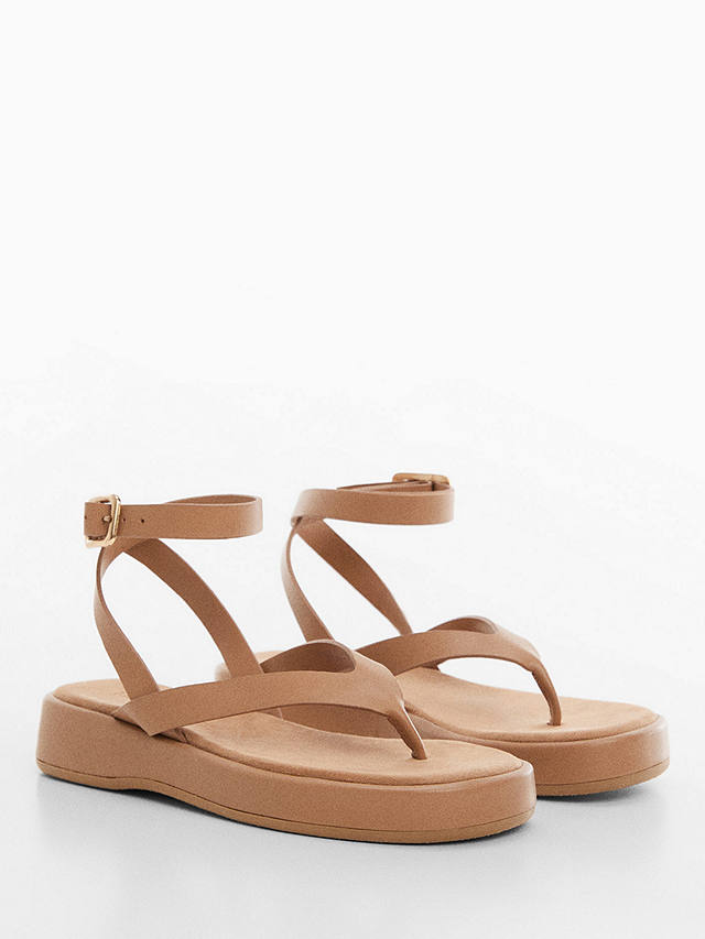 Mango Tila Sandals, Medium Brown