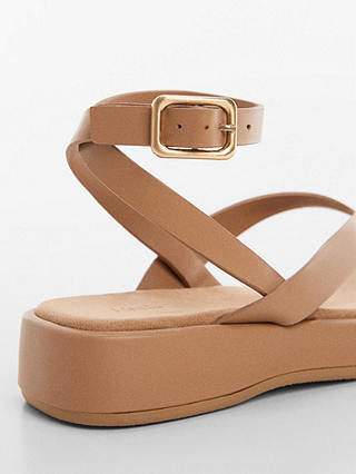 Mango Tila Sandals, Medium Brown