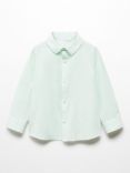 Mango Baby Blas Regular Fit Shirt, Turquoise Aqua
