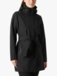 Helly Hansen Welsey Hooded Insulated Trench Coat, Black
