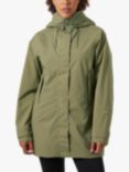Helly Hansen Victoria Mid-Length Waterproof Rain Coat, Lav Green