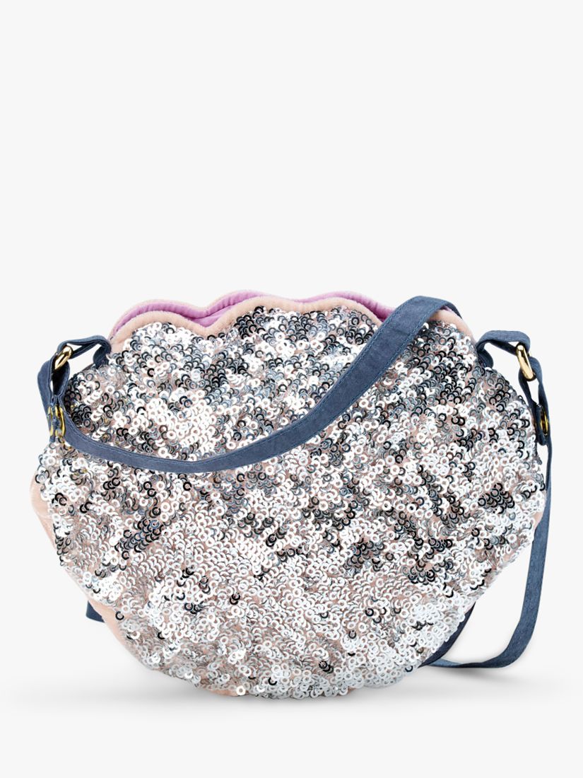 Stych Kids' Sequin Shell Shoulder Bag, Light Purple, One Size