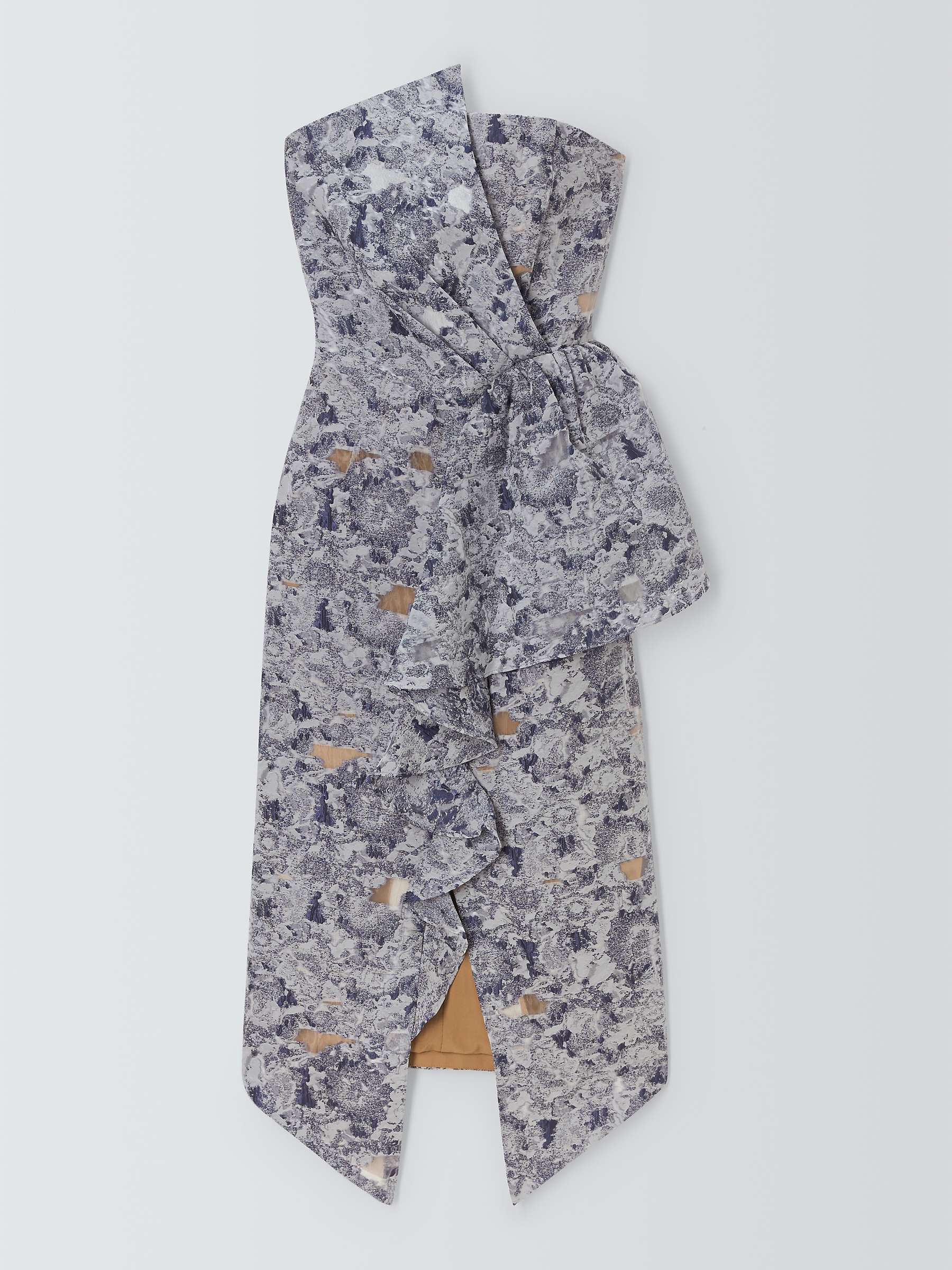 Buy Elliatt Mojava Abstract Print Bandeau Dress, Slate Blue Online at johnlewis.com