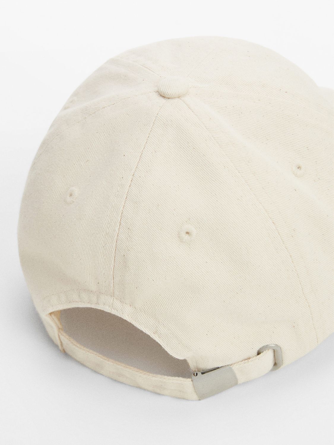 Mango Monaco Cotton Baseball Cap, Light Beige, One Size