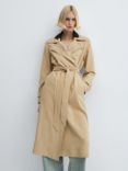 Mango Taxi Flowy Lapel Trench