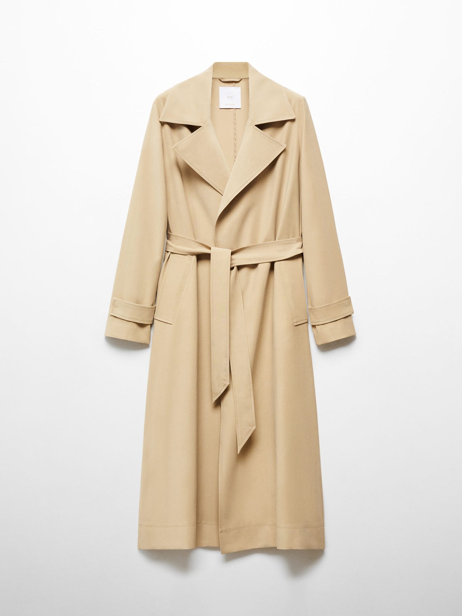 Buy Mango Taxi Flowy Lapel Trench Online at johnlewis.com