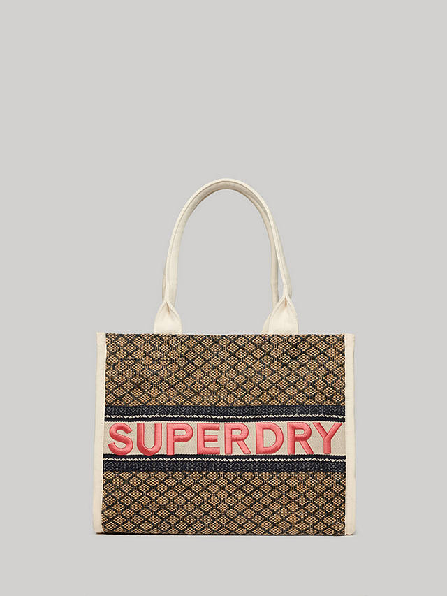 Superdry Luxe Tote Bag, Navy Diamond