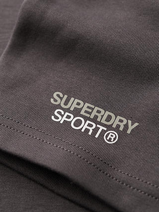 Superdry Sport Tech Logo Tapered Shorts, Dark Slate Grey