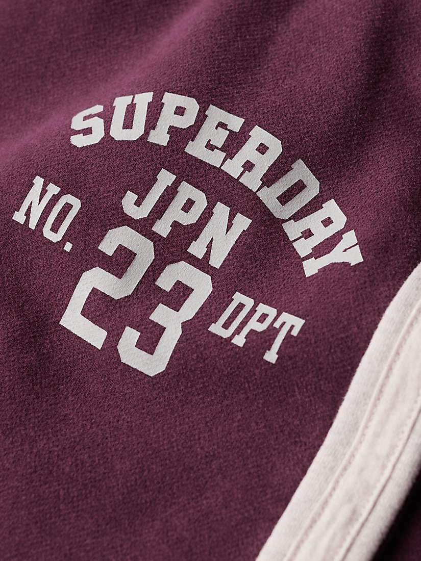 Buy Superdry Vintage Side Stripe Joggers, Port Red Online at johnlewis.com