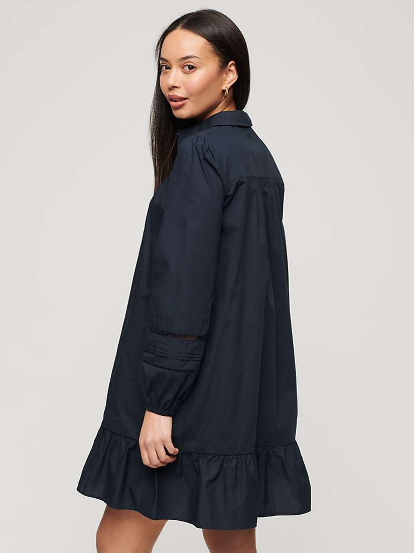 Buy Superdry Cotton Lace Mix Shirt Dress Online at johnlewis.com