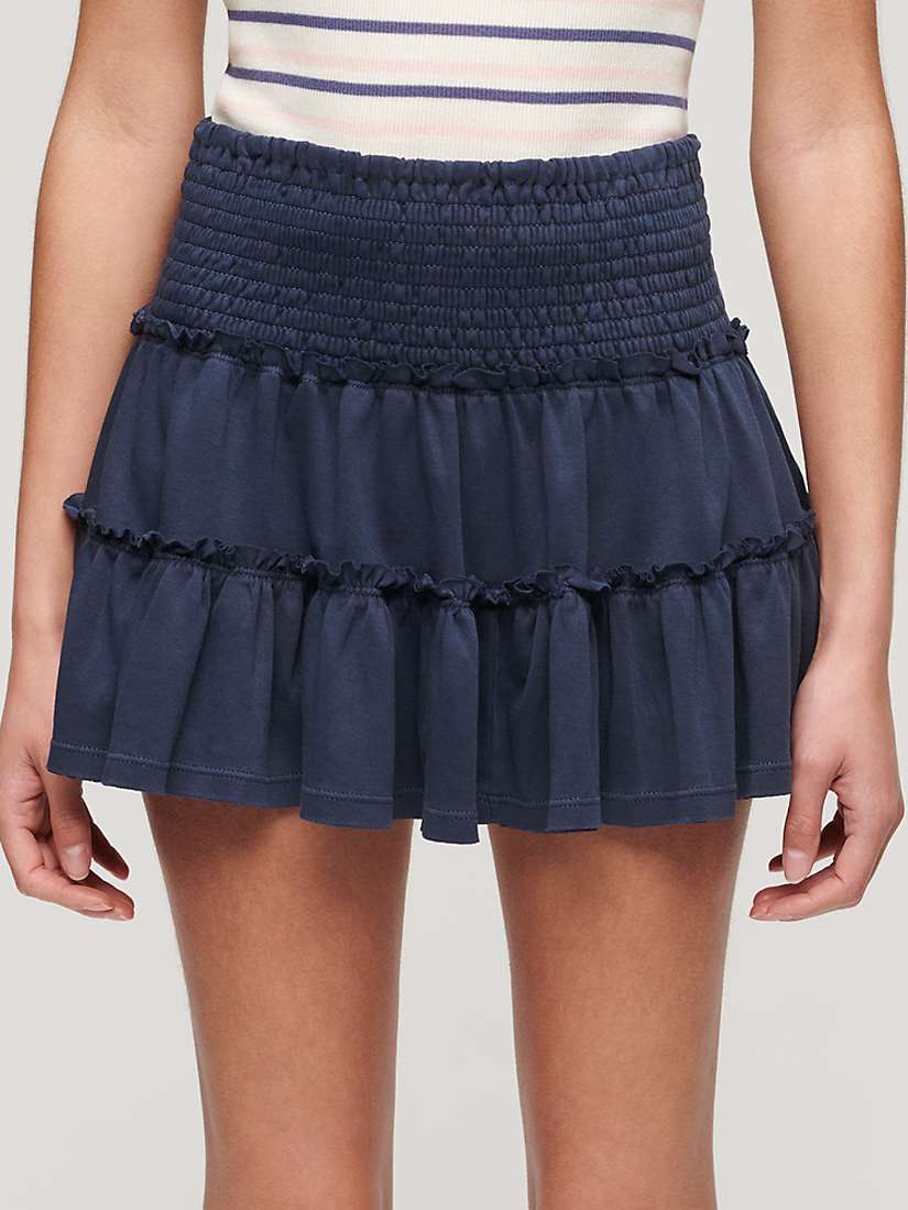 Buy Superdry Tiered Jersey Mini Skirt Online at johnlewis.com