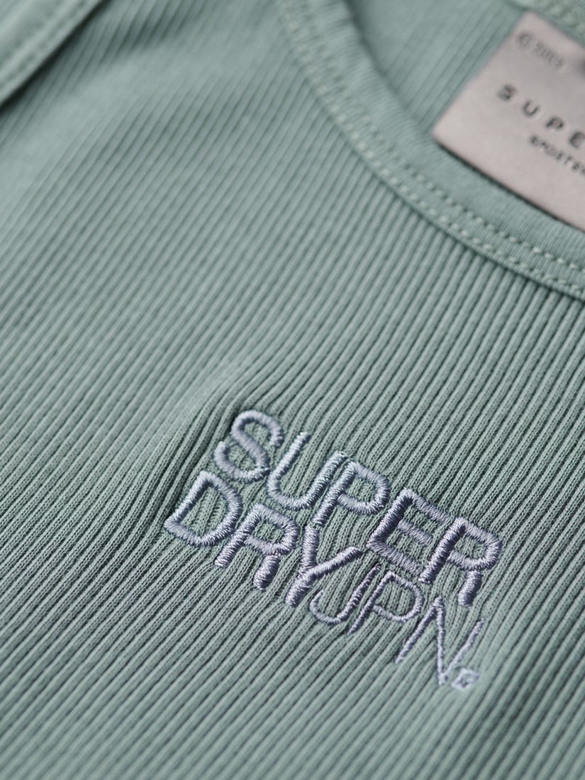 Buy Superdry Embroidered Rib Racer Vest Online at johnlewis.com