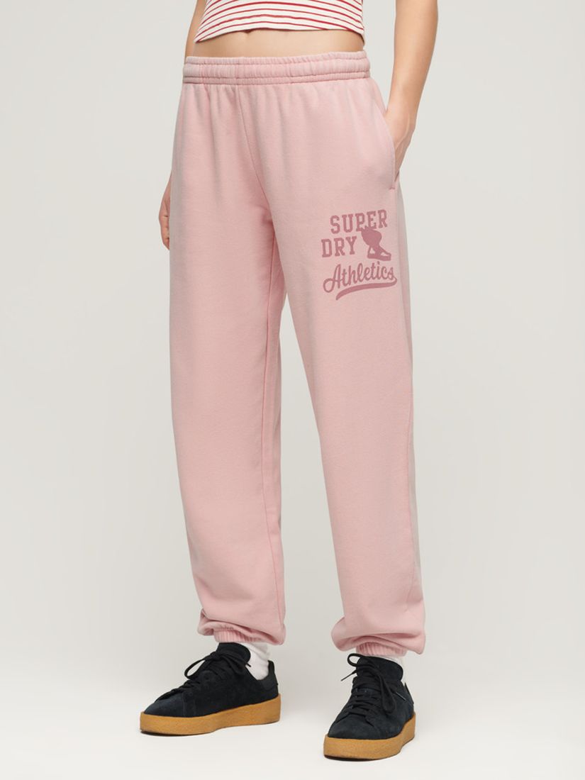 Superdry Vintage Washed Graphic Joggers, Soft Pink, 12