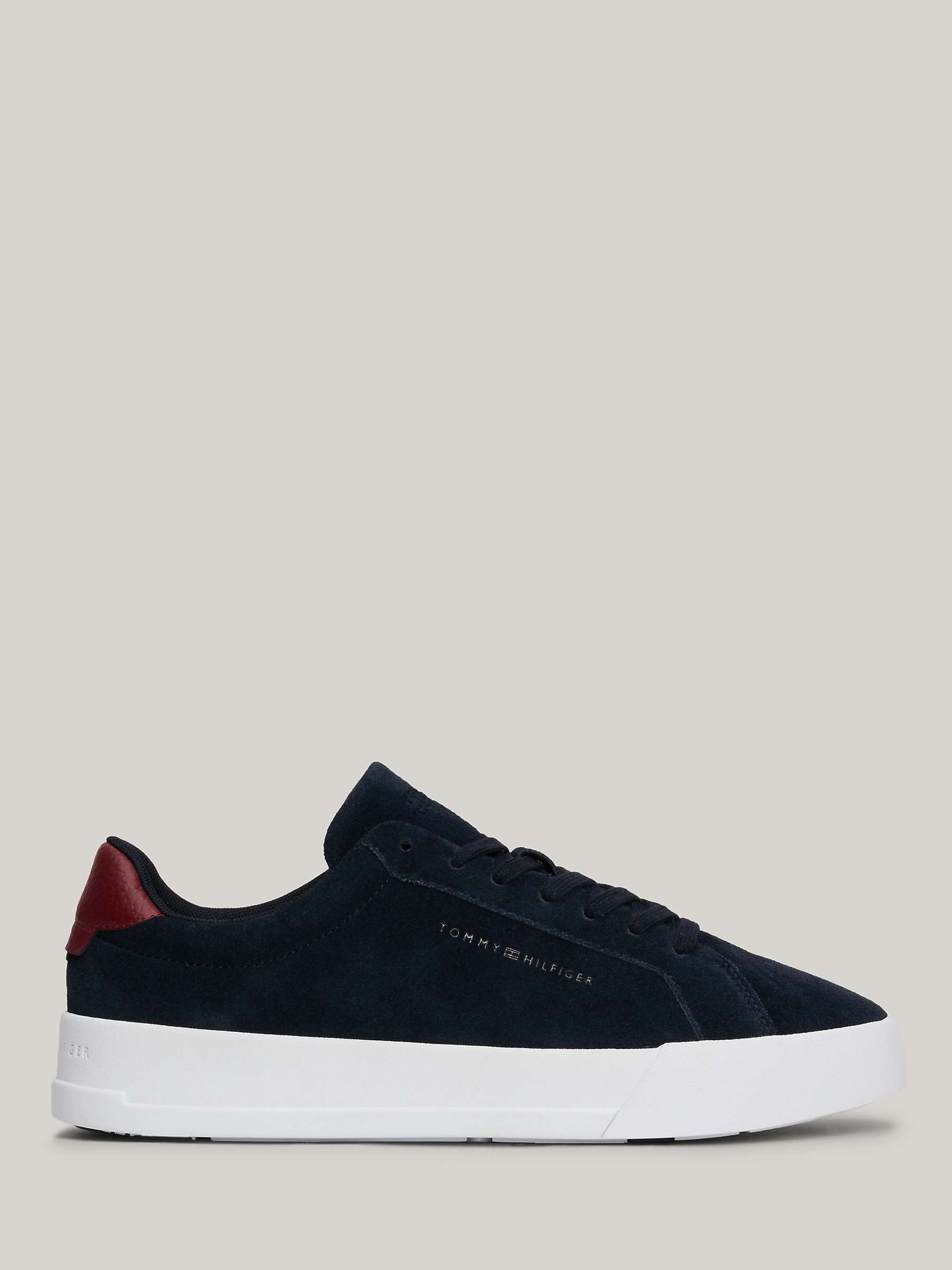 Buy Tommy Hilfiger Court Suede Low Top Trainers Online at johnlewis.com