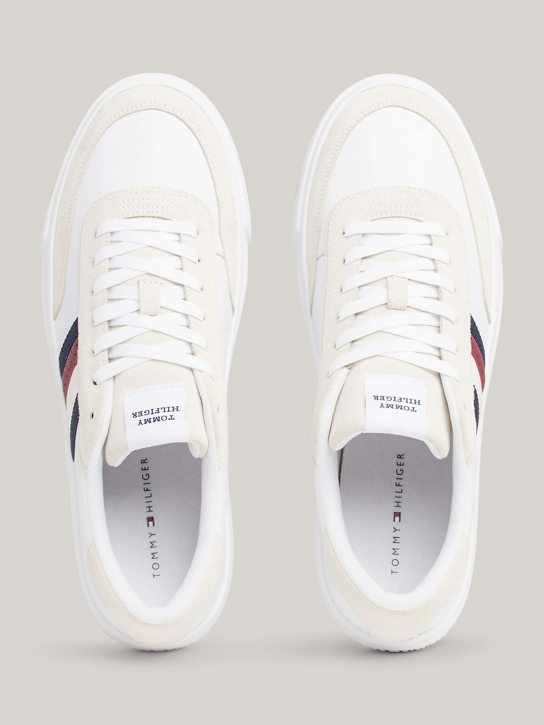 Buy Tommy Hilfiger Cupsole Leather Low Top Trainers Online at johnlewis.com